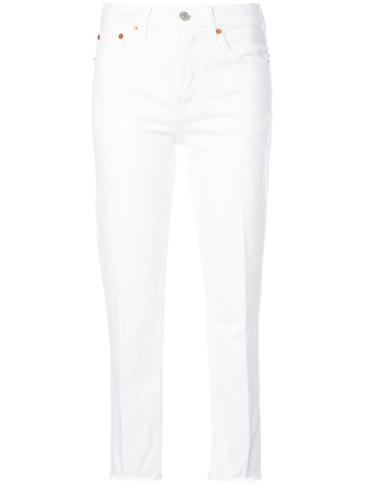 Re/done Stove Pipe White Jean