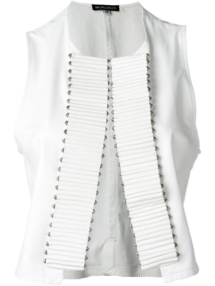Ann Demeulemeester Bullet Bar Detail Gilet