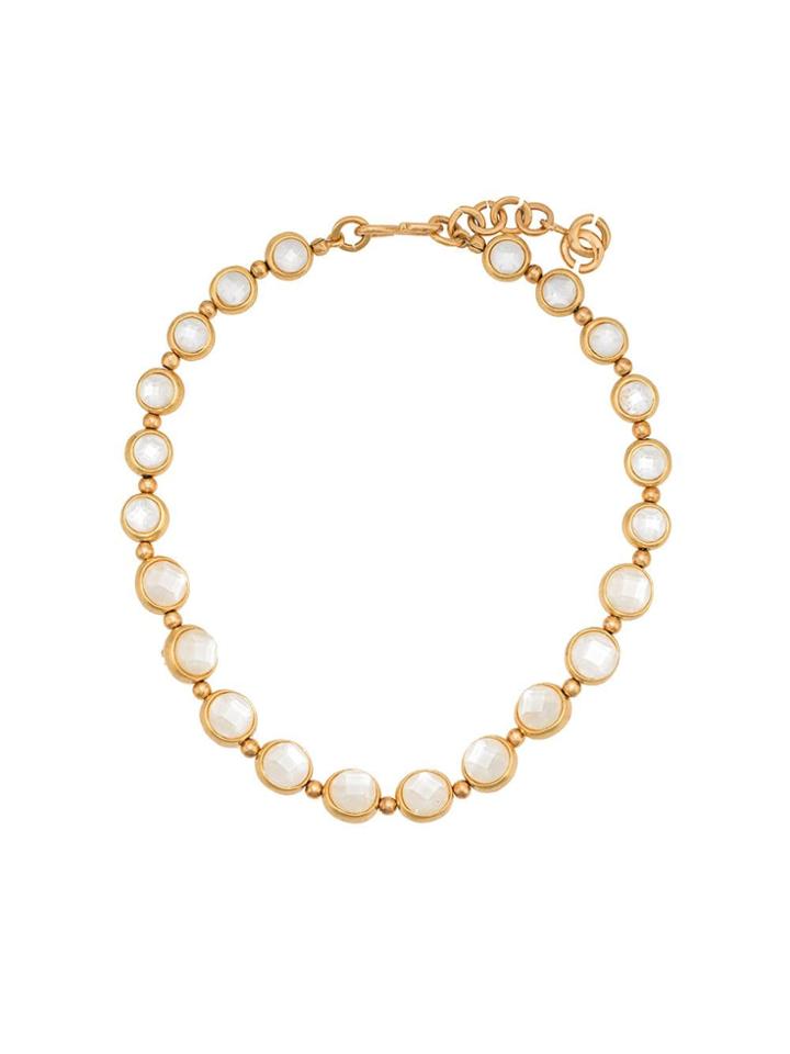 Chanel Pre-owned 2000s Faceted Necklace - Gold