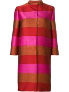 Gianluca Capannolo Silk Striped Coat - Multicolour