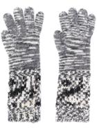 Missoni Pattern Knit Gloves - Grey