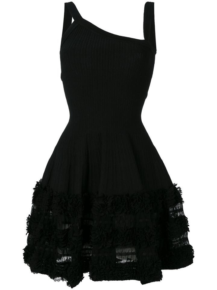 Alaïa Vintage Asymmetric Mini Dress - Black