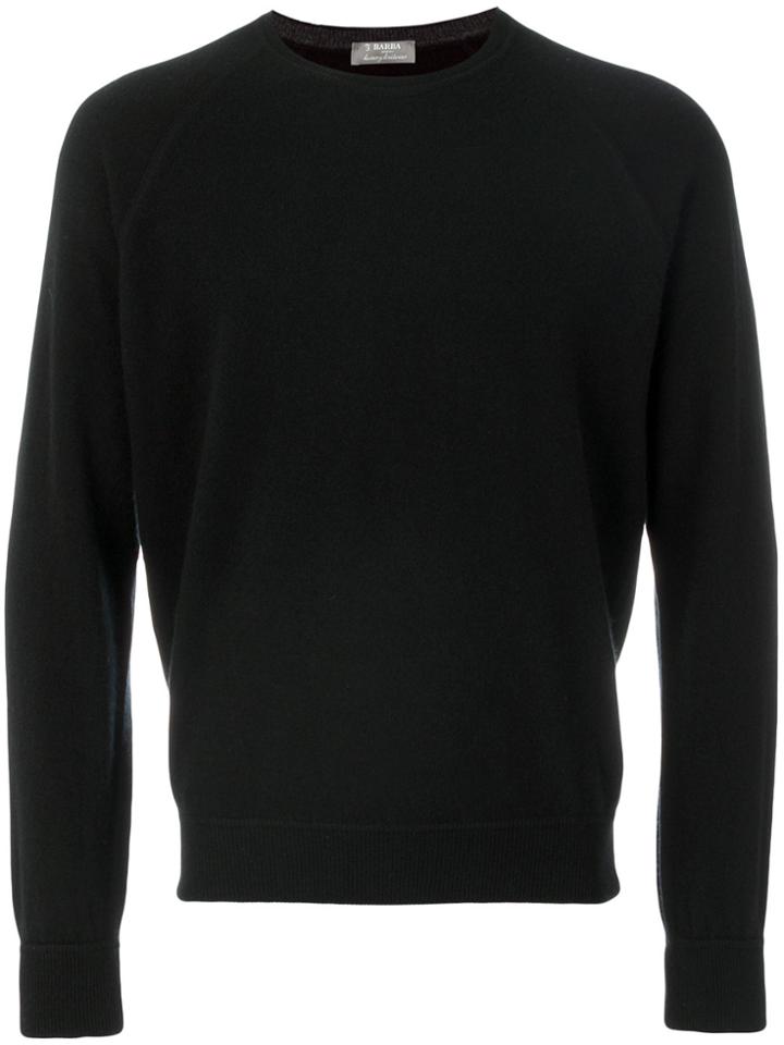 Barba Cashmere Knitted Sweater - Black