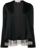 Galvan Molten Bead Fringe Blazer - Black