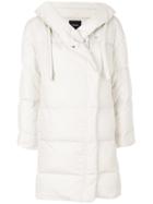 Theory Hooded Puffer Jacket - Nude & Neutrals