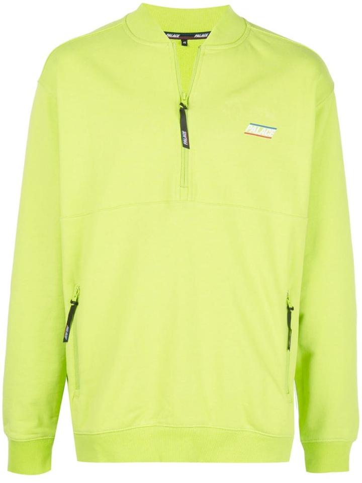 Palace Basically A Half Zip Bomber - Green
