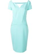 Cavalli Class Pleated Detail Dress - Blue