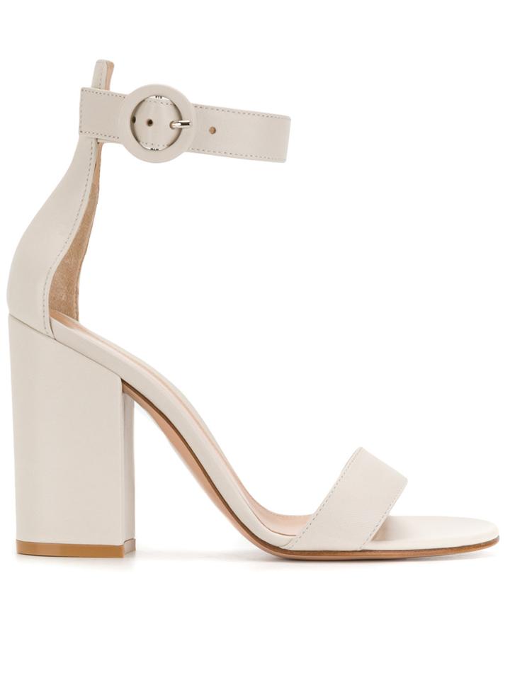 Gianvito Rossi Ankle Strap Sandals - Nude & Neutrals