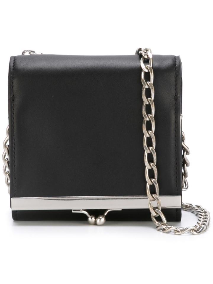 Maison Margiela Chain Strap Purse, Women's, Black, Calf Leather