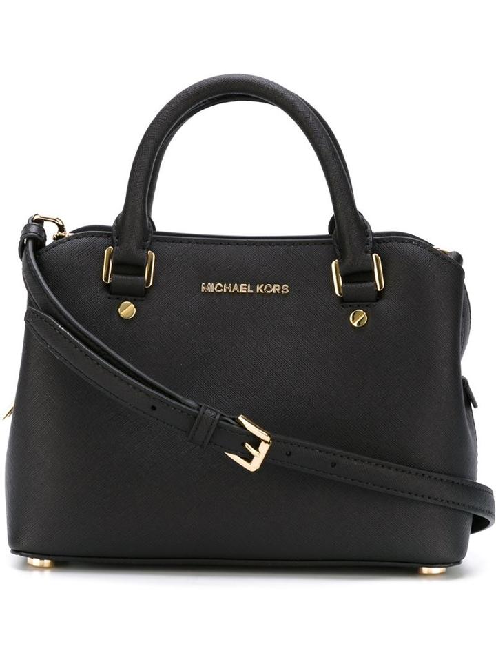 Michael Michael Kors Small 'savannah' Tote, Women's, Black, Calf Leather