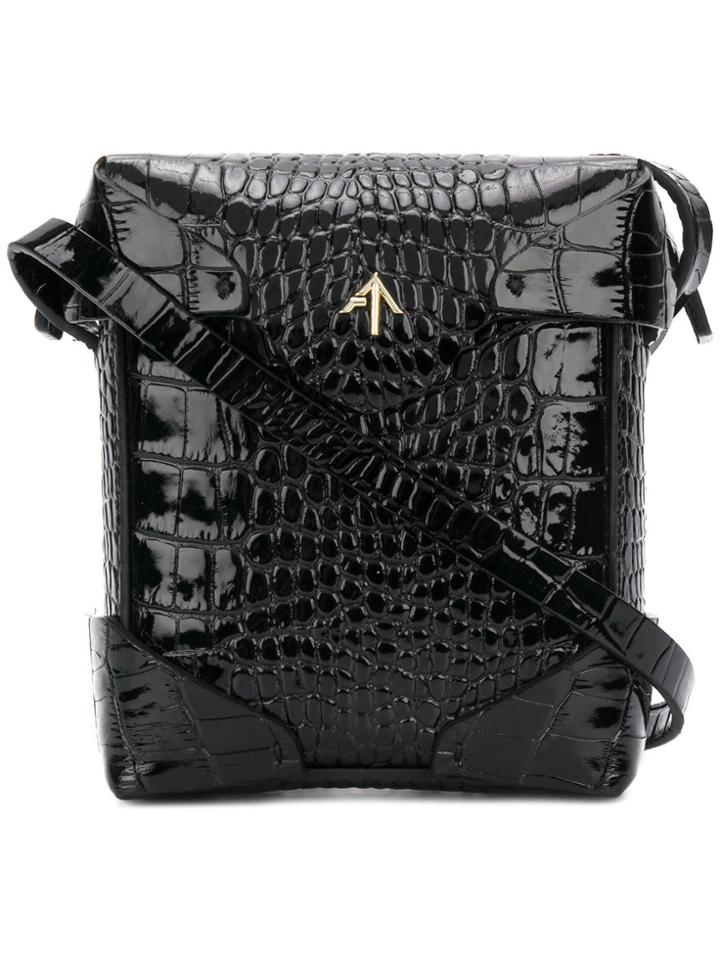 Manu Atelier Mini Pristine Crossbody Bag - Black