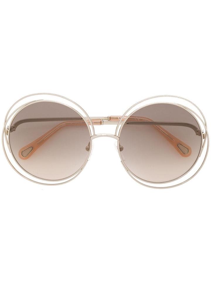 Chloé Eyewear Oversized Sunglasses - Pink