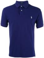 Polo Ralph Lauren Logo Embroidered Polo Shirt, Size: Small, Blue, Cotton