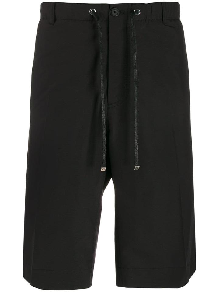 Salvatore Ferragamo Drawstring Waist Shorts - Black