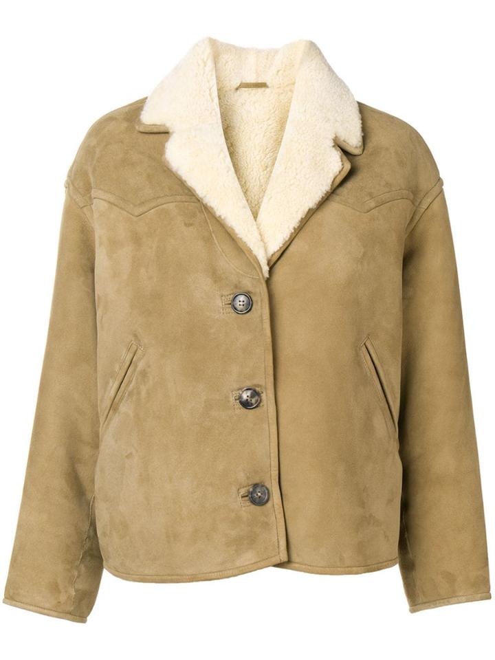 Isabel Marant Étoile Fabio Shearling Coat - Neutrals