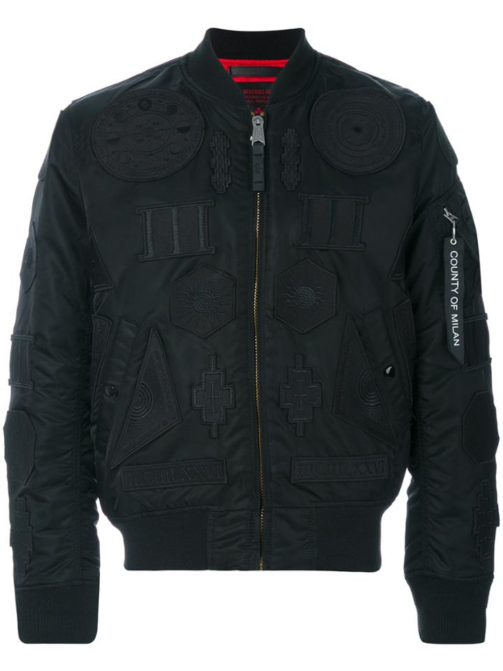 Marcelo Burlon County Of Milan Rayen Alpha Ma-1 Jacket - Black