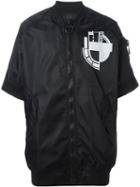 Ktz Short Sleeve Bomber Jacket, Men's, Size: Xs, Black, Nylon