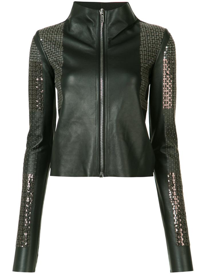 Rick Owens Lilies Sequinned Jacket - Black