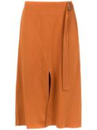 Alcaçuz Famoso Flared Skirt - Brown