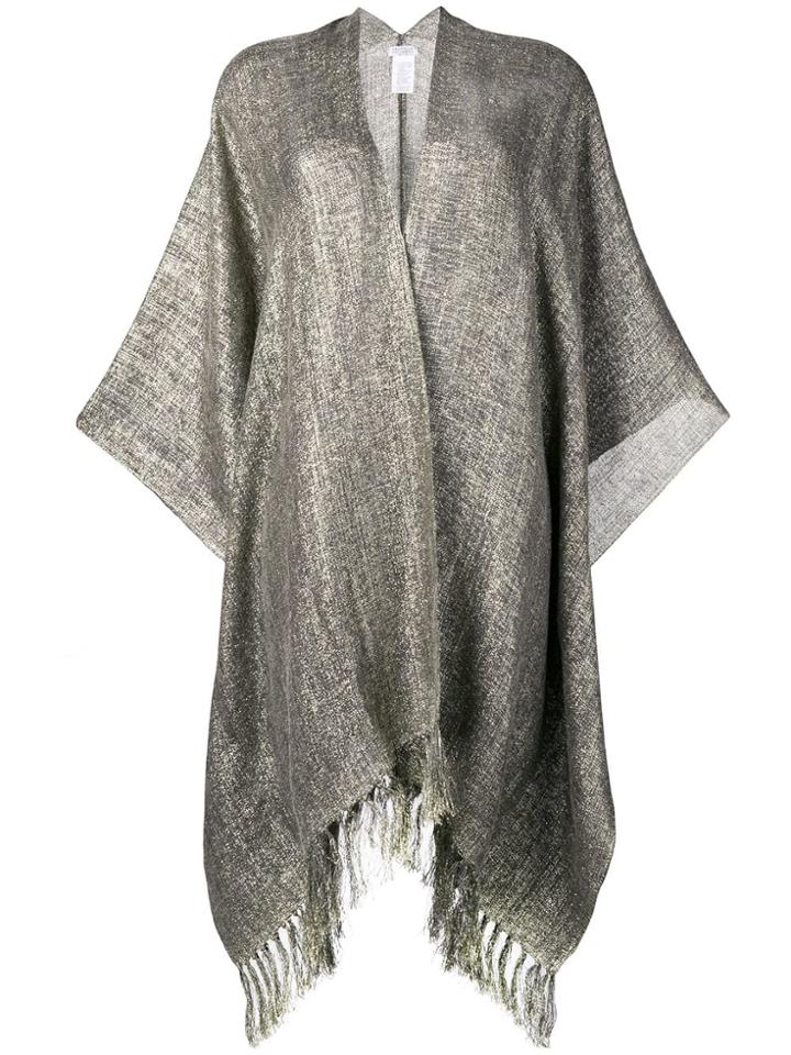Brunello Cucinelli Metallic Cape - Neutrals