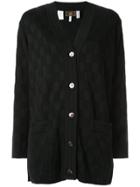 Fendi Vintage Check Pattern Cardigan - Black