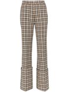 Beaufille Moretti Turned Up Cuff Straight Leg Trousers - Neutrals