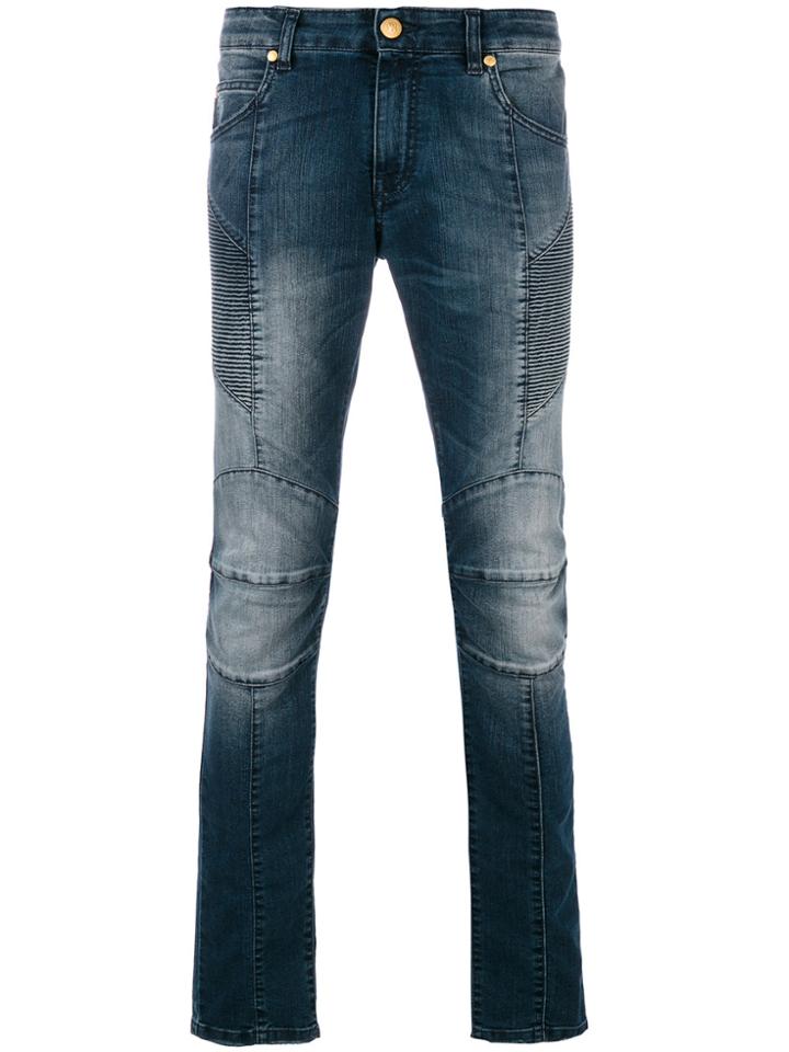 Pierre Balmain Slim-fit Trousers - Blue