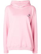 Chiara Ferragni Logo Embroidered Hoodie - Pink & Purple