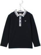 Armani Junior Logo Polo Shirt, Boy's, Size: 12 Yrs, Blue