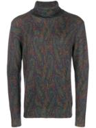 Etro Paisley Turtleneck Sweater - Green