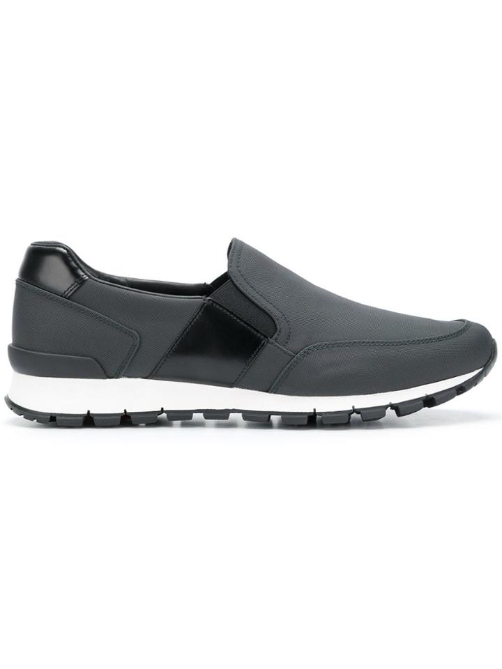 Prada Laceless Sporty Sneakers - Unavailable