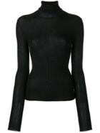 Acne Studios Fitted Turtleneck Sweater - Black