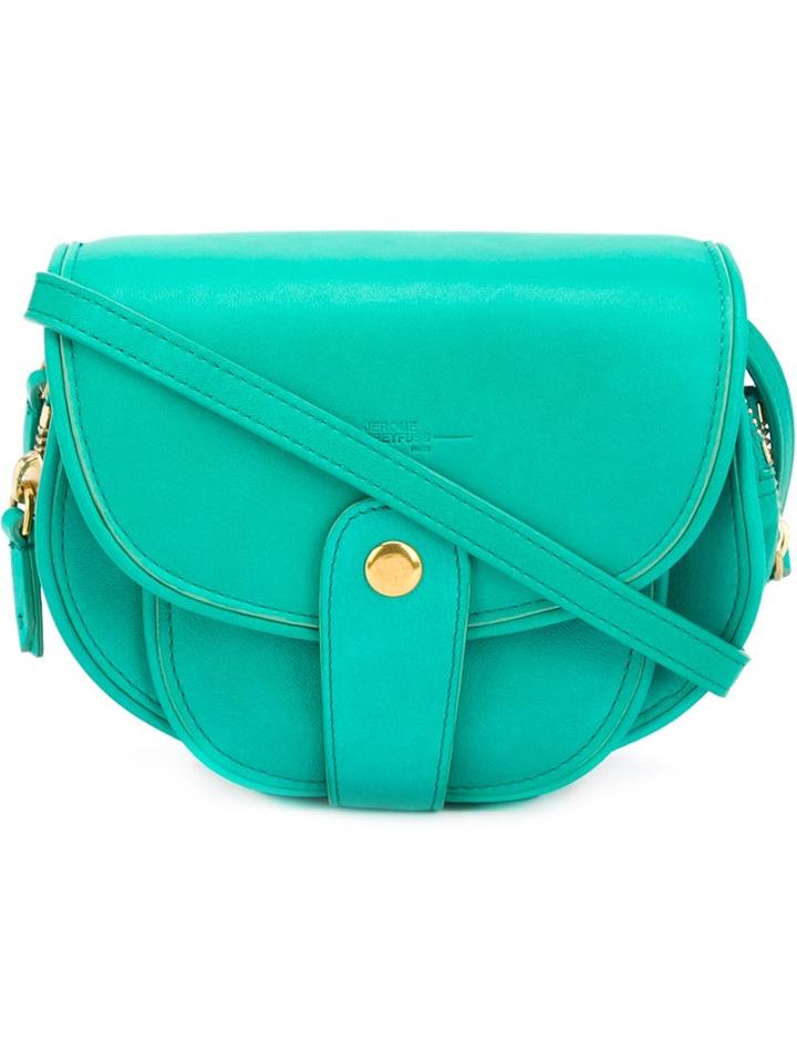 Jérôme Dreyfuss Mini Momo Crossbody Bag, Women's, Green, Lamb Skin
