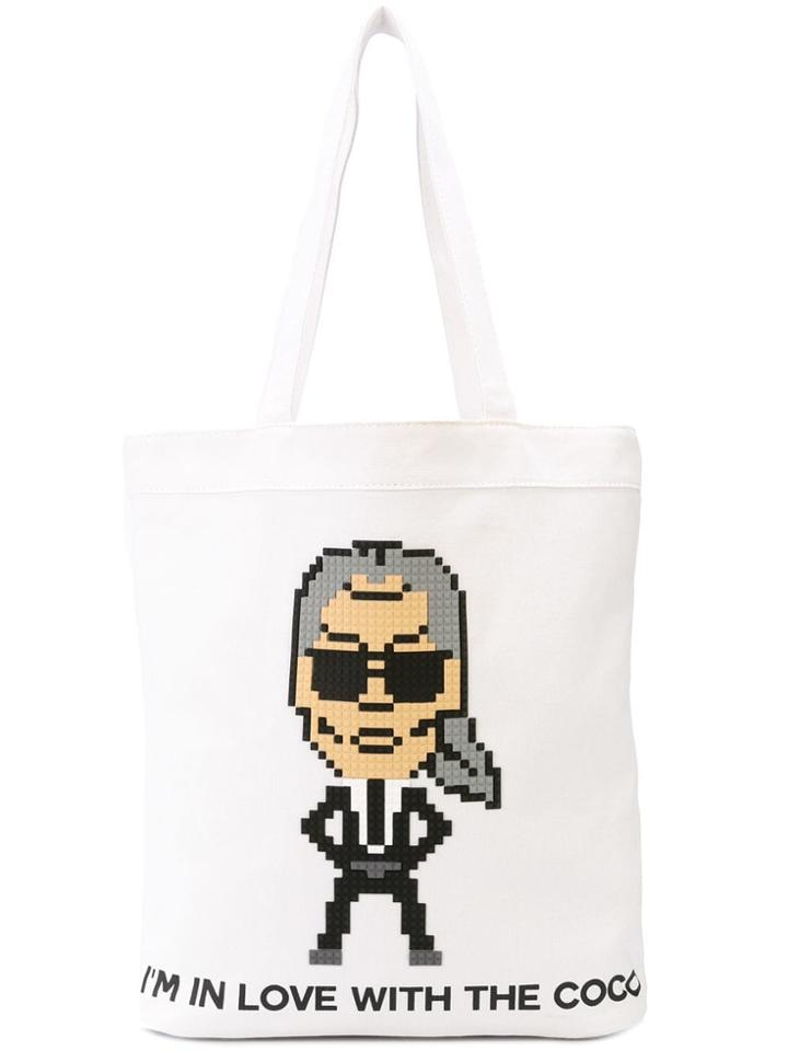 Mostly Heard Rarely Seen 8-bit Coco Tote - White