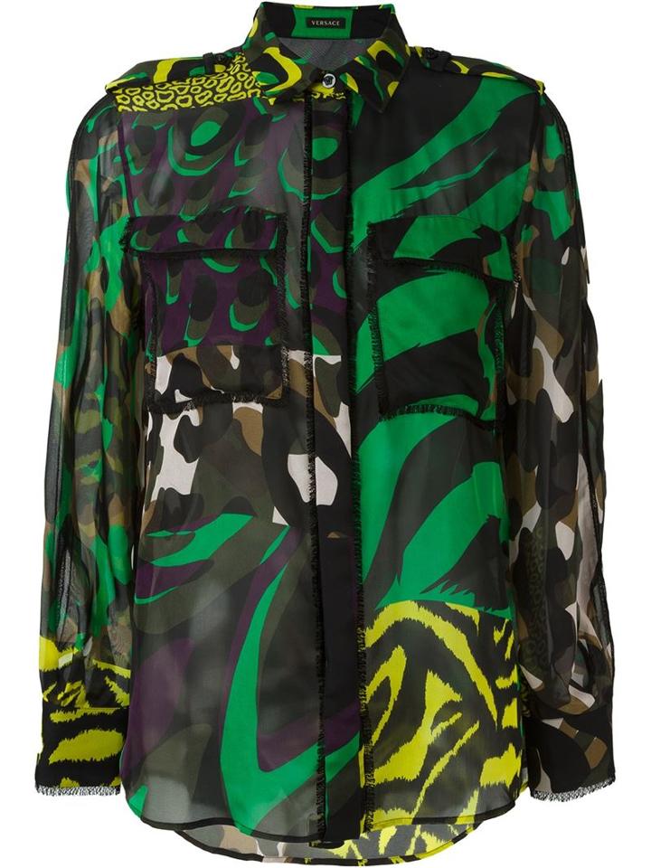 Versace 'camoupard' Shirt