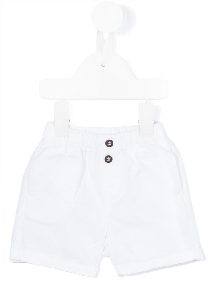 Babe And Tess - Elasticated Shorts - Kids - Cotton/elastodiene - 24 Mth, White