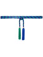 Philosophy Di Lorenzo Serafini Bicolour Rope Belt With Tassels - Blue
