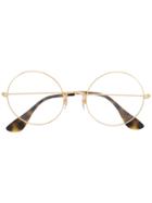 Ray-ban Circle Frame Glasses - Gold