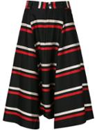 Comme Des Garçons Homme Plus Striped Gaucho Trousers