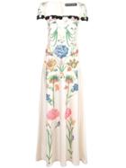 Y/project Floral Maxi Dress - White
