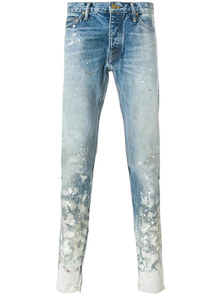 Fear Of God Paint Splatter Jeans - Blue