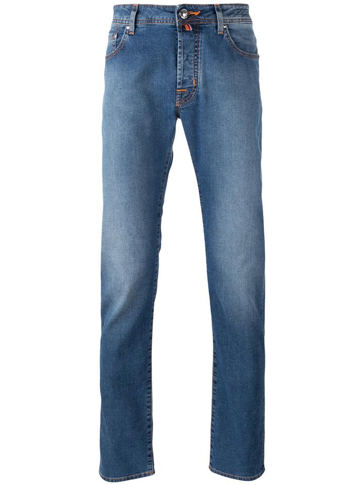 Jacob Cohen Regular Fit Jeans, Men's, Size: 34, Blue, Cotton/polyester/spandex/elastane