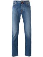 Jacob Cohen Regular Fit Jeans, Men's, Size: 34, Blue, Cotton/polyester/spandex/elastane
