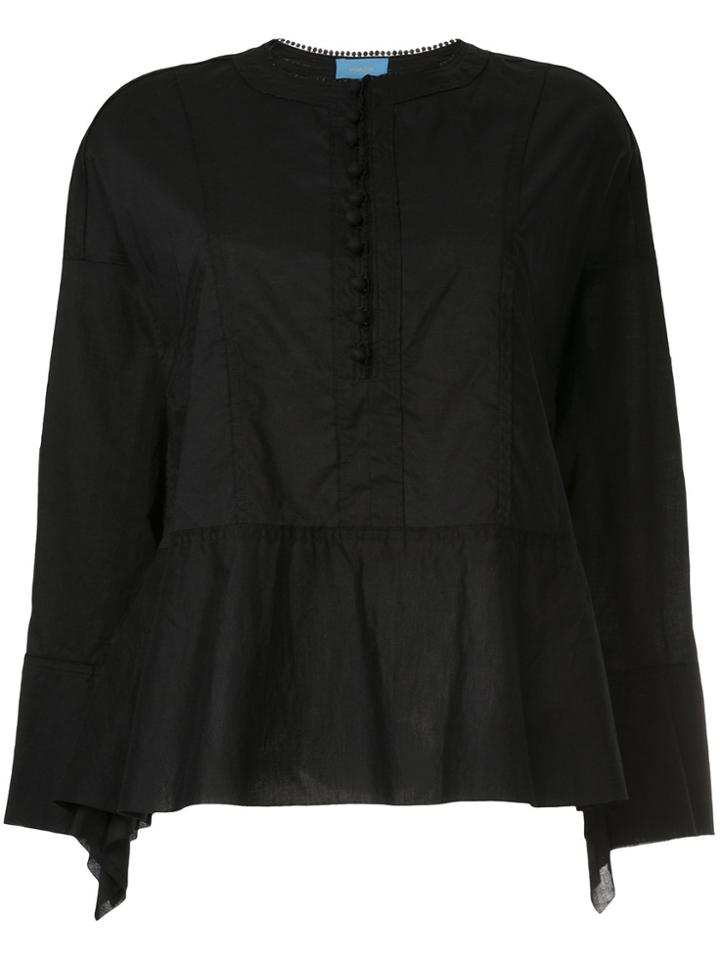 Undercover Peplum Hem Blouse - Black