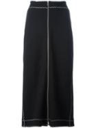 Mcq Alexander Mcqueen Zipped Front Midi Skirt, Women's, Size: Medium, Black, Polyamide/spandex/elastane/viscose