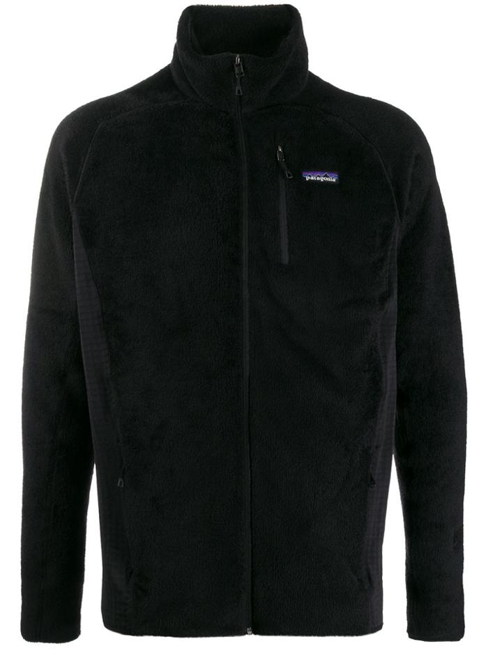Patagonia Logo Zipped Sweater - Black