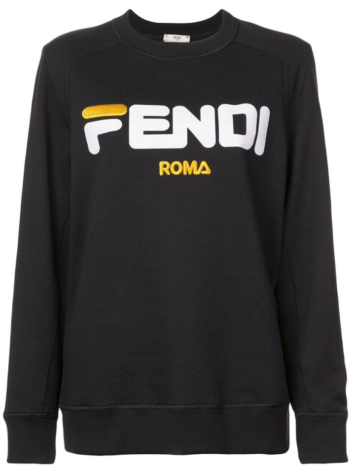 Fendi Logo Print Jumper - Black