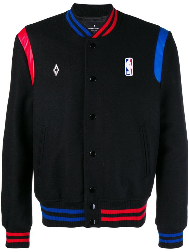 Marcelo Burlon County Of Milan Nba Bomber Jacket - Black