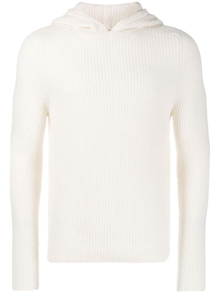 Iris Von Arnim Cashmere Knit Hoodie - White