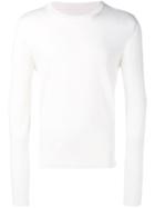 Maison Margiela Elbow Patch Detail Jumper - White